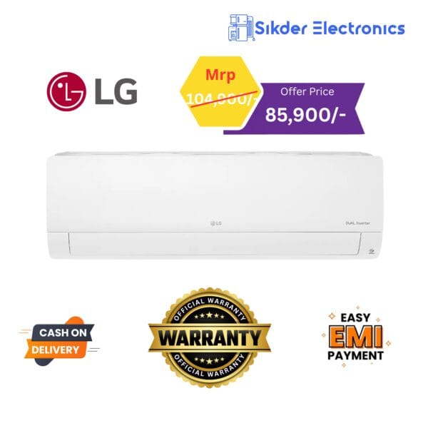 LG DUAL INVERTER 1 TON AC | LG S3UQ12JA3BA