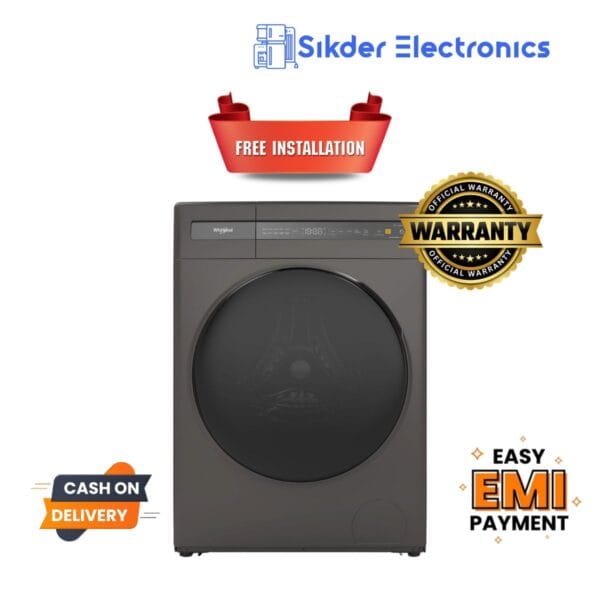 Whirlpool 9 KG front load Sanicare washing machine | WFC90604RT-D