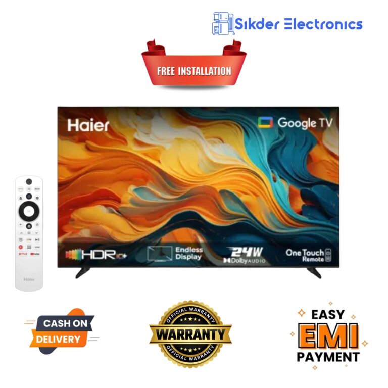 Haier 32" Bezel Less Google TV (H32K85FX) Google TV Best price in Bangladesh