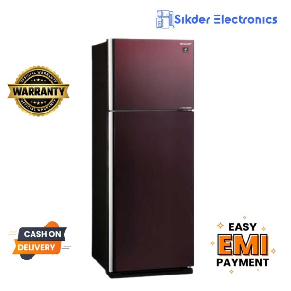 Sharp 428L Non-Fost Inverter Refrigerator SJ-EX495P-BR |Black/Brown-best price in Bangladesh
